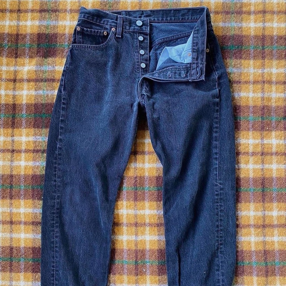 Vintage Black Levi's 501s